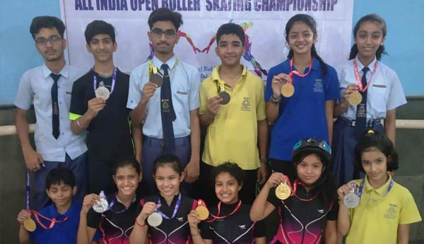 Students came first in All India Open Skating Championship