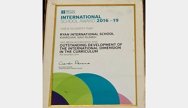 British Council International Award - Ryan International School, Kharghar