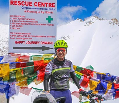 cycling from Manali to Leh.