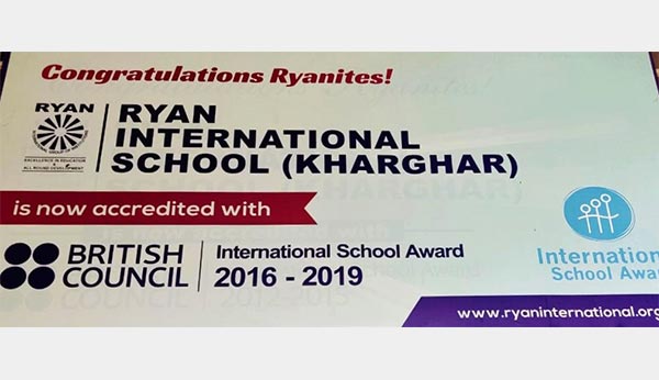 International school Award - Ryan International School, Kharghar