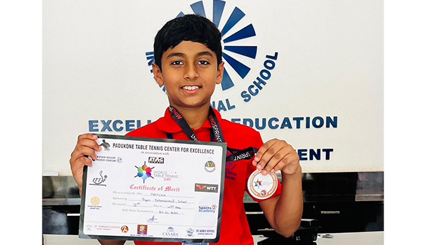 Table Tennis Achievement – Mst. Mayukh