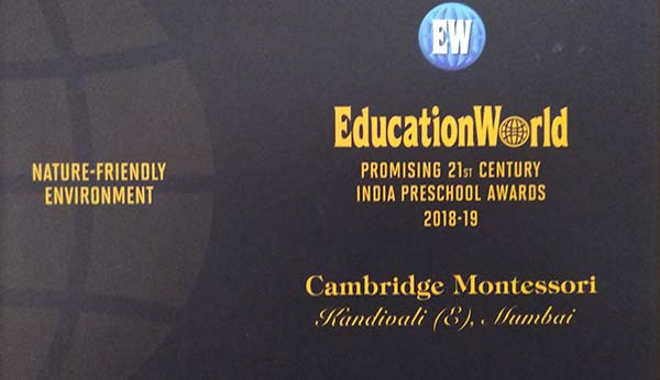 Education world promising 21st century India preschool awards 2018-19 - Ryan International School, Kandivali East