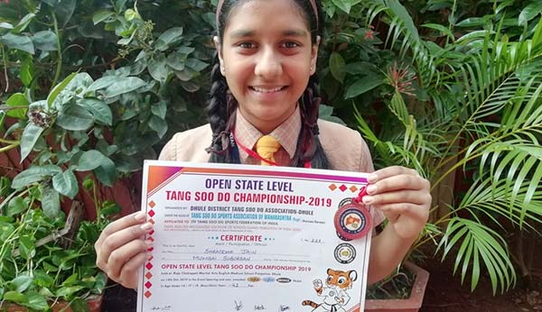 Shraddha Jain gets a Silver and Bronze medal for Hapkido - Ryan International School, Kandivali East