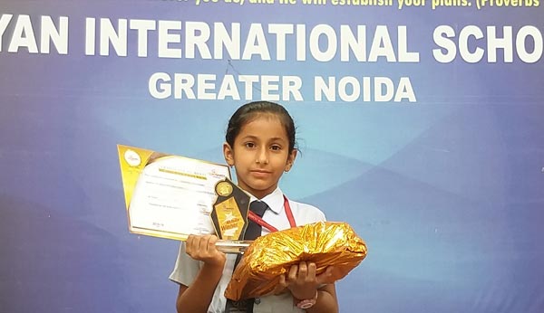 Toshani Chaudhary ranked 10th in All India IQ Contest