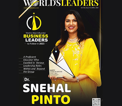 Dr. Snehal Pinto conferred with the title of 'World’s Most Influential Business Leaders to Follow in 2023'