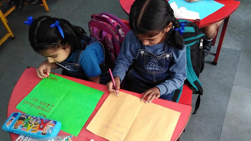 Card Making for Grandparents - Ryan International School, Indore