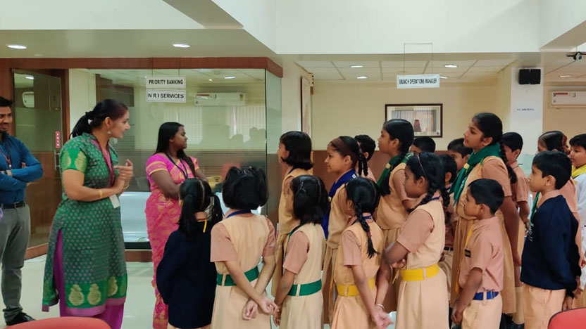 Field trip to Bank - Ryan International School,Ambernath