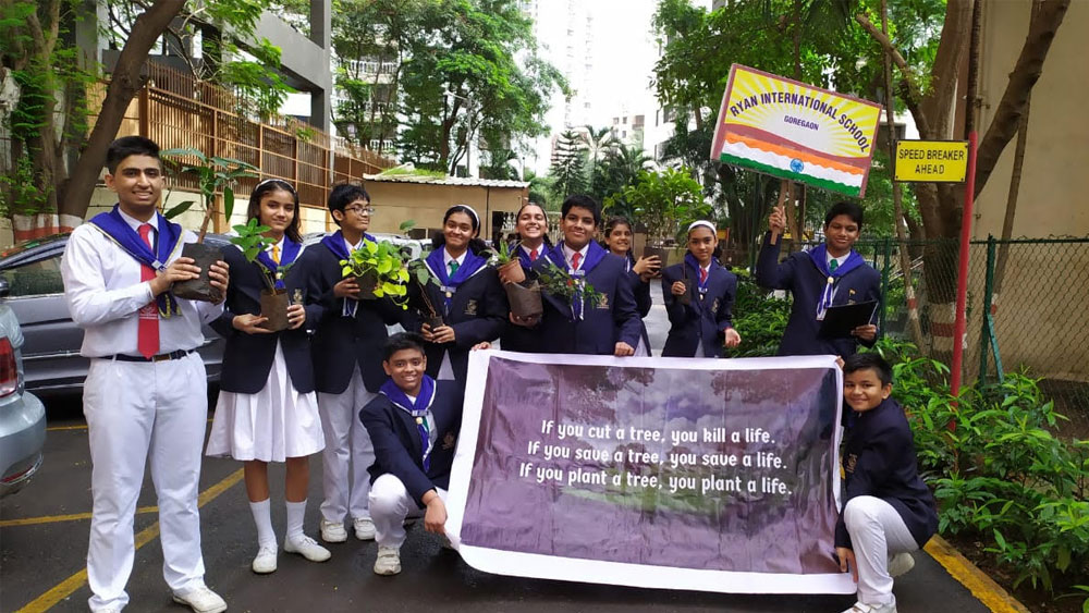 Tree Plantation Drive - Ryan International School, Goregaon East