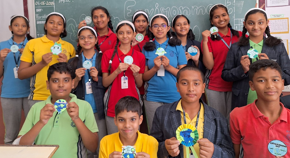 Environment Week Badge making