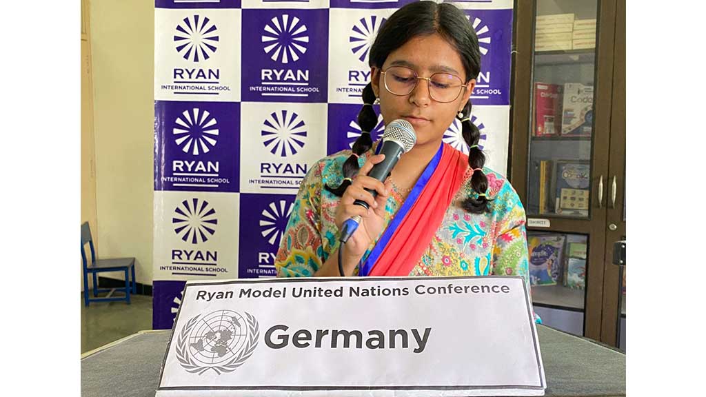 At the Ryan Model United Nations Conference