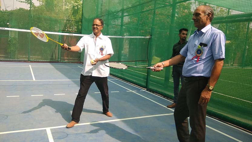 A GRAND OPENING OF FOOTBALL AND BADMINTON ACADEMY