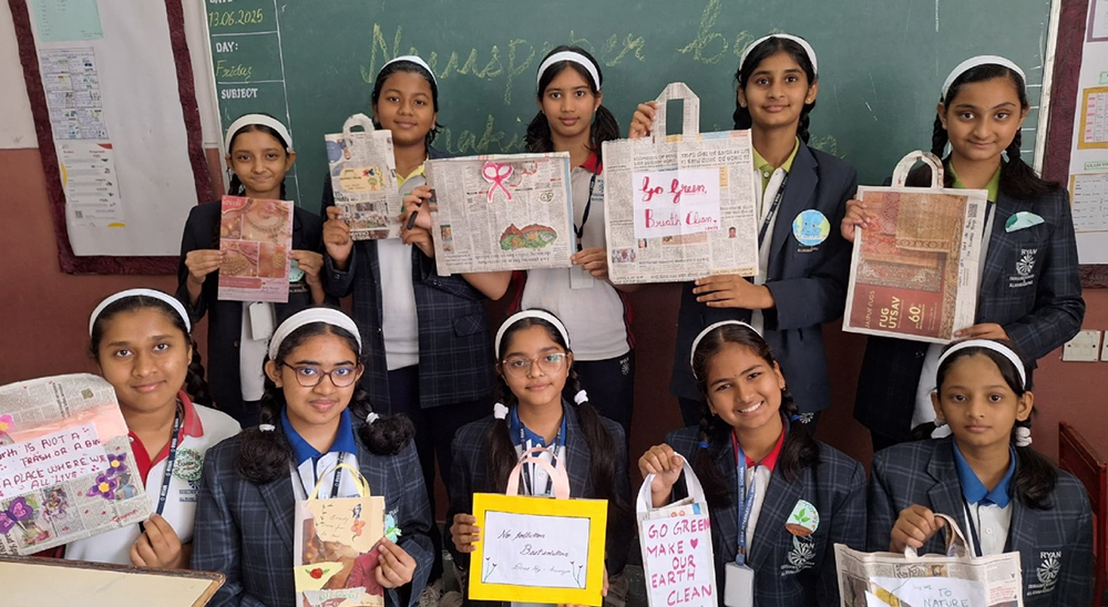 News Paper Bag Making Activity