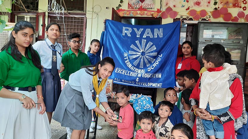 Charity Drive on CEO’s Birthday - Ryan International School, Dasna
