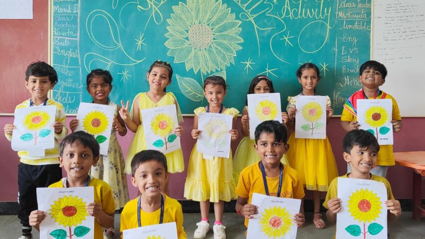 Yellow Day Celebration at RIS, Masma
