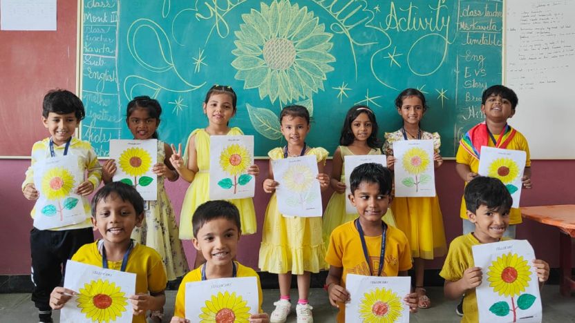 Yellow Day Celebration at RIS, Masma