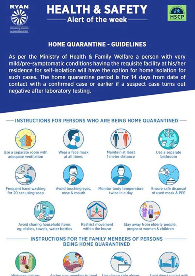 Home Quarantine Guidelines - Ryan Group