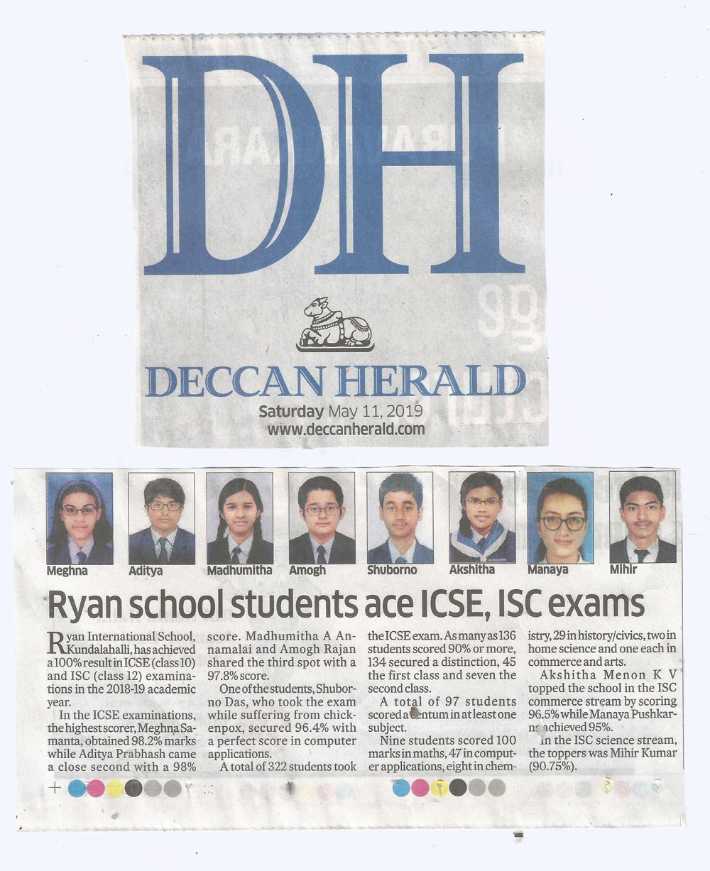 CSE-ISC Result - Ryan International School Kundalahalli - Ryan Group
