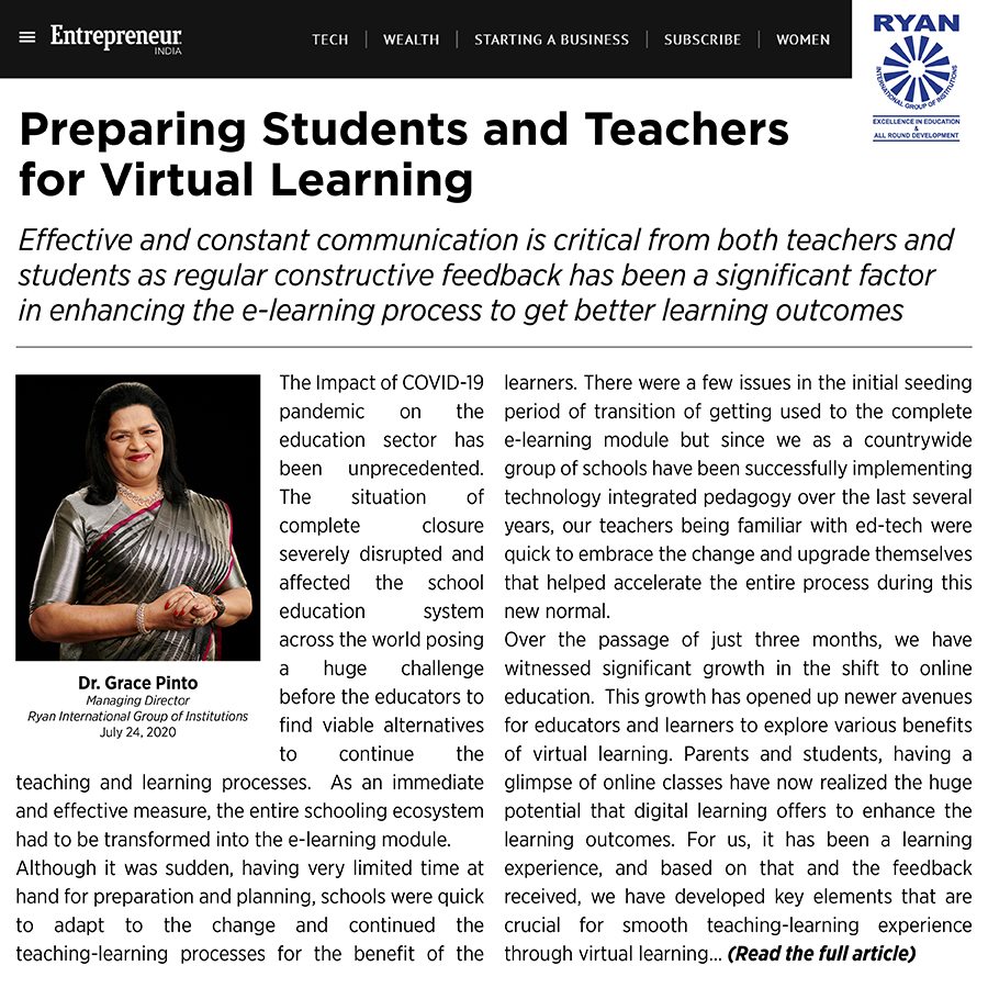 Preparing Students and Teachers for Virtual Learning