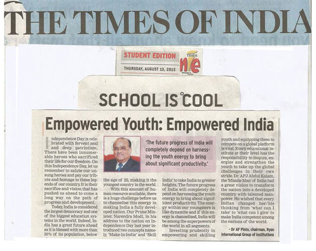 Article in Times Of India, Pune Edition