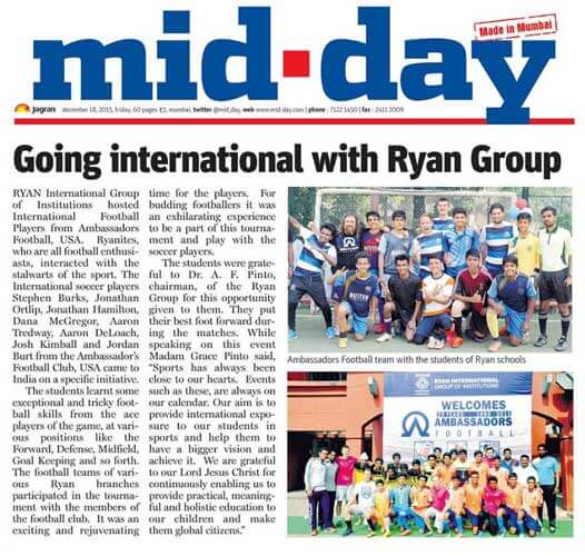 Ryan Group organized Soccer Camps