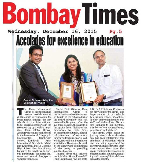 Accolades for excellence in education