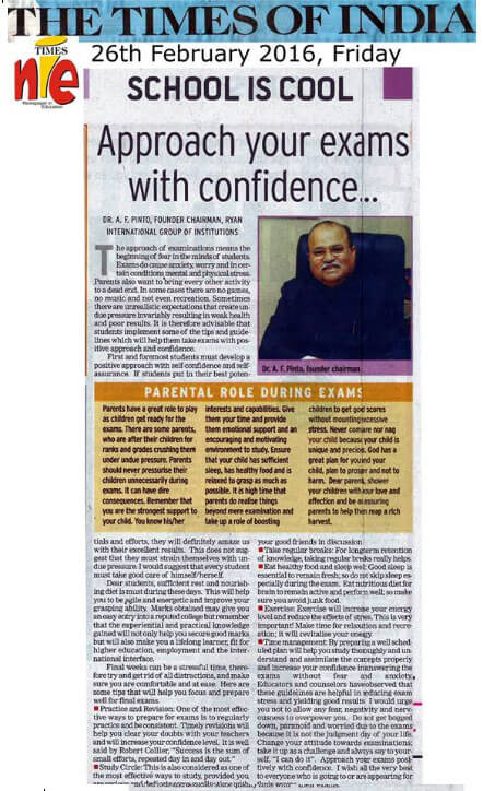 Article in TIMES OF INDIA (NIE)