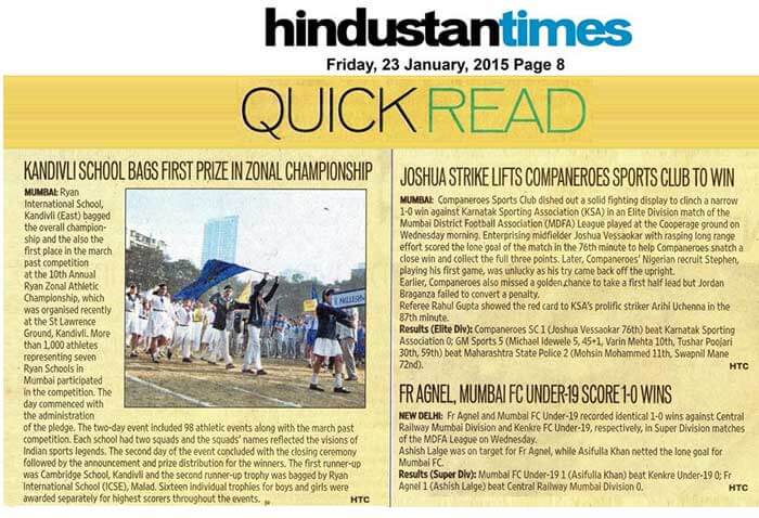 Press Coverage: Hindustan Times