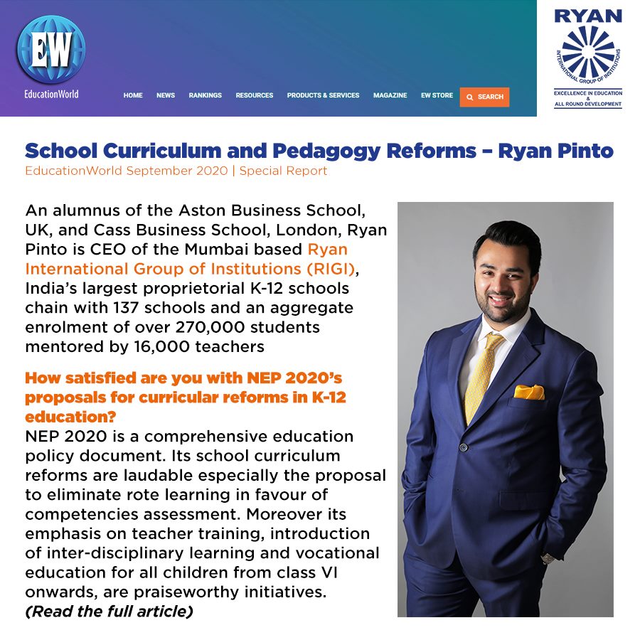 School curriculum and pedagogy reforms – Ryan Pinto