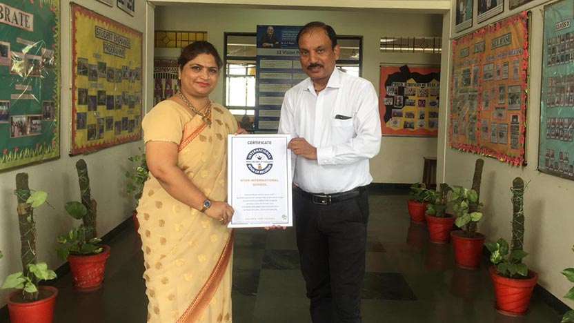 International Book OF Records-World Records Of Excellence - Ryan International School, Amritsar